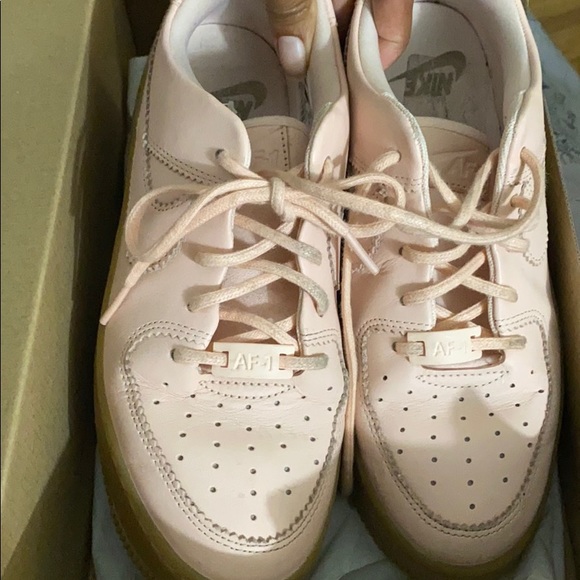 pink platform air force ones